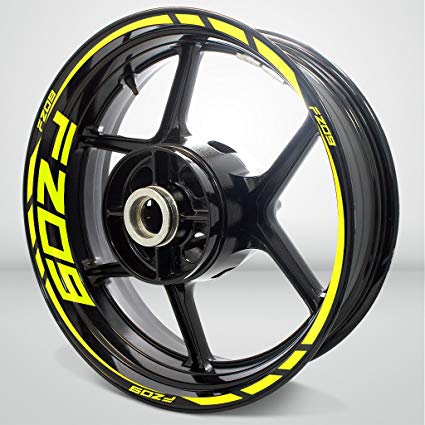 Yellow Motorcycle Rim